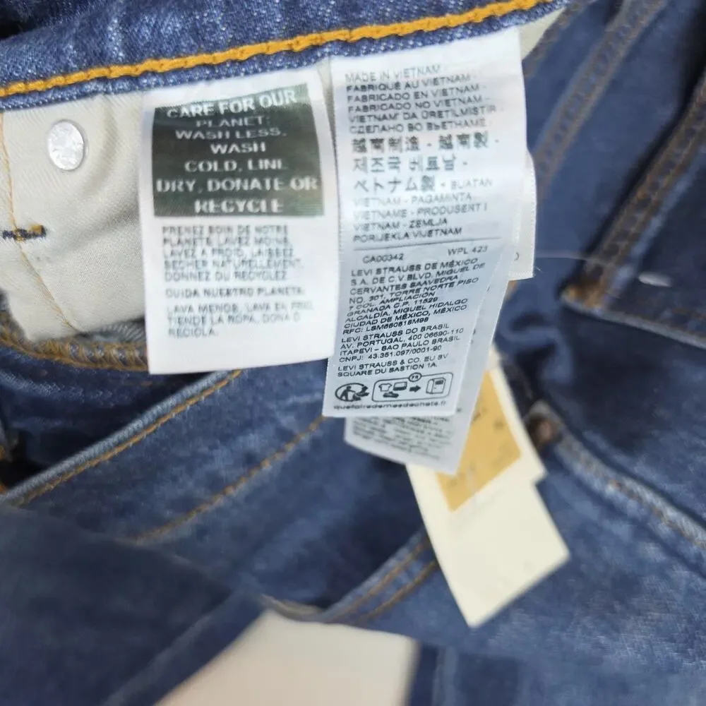 Levi's 537 Men's Jeans W38 L30 Blue Denim 38x30 New With Tags NWT